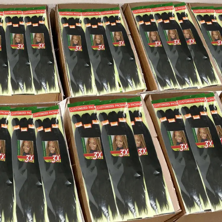 Wholesale Private Label Ombre Spetra Pre-stretched Ez Braid Braiding Hair Pre Stretch Bulk