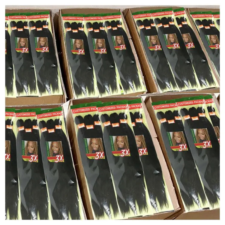 Wholesale Private Label Ombre Spetra Pre-stretched Ez Braid Braiding Hair Pre Stretch Bulk