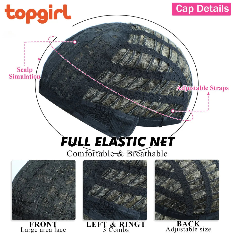 Top Girl Long Kinky Curly Weaves and Wigs With Bangs Synthetic Wig Afro Curly