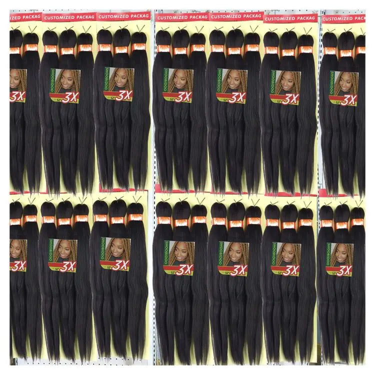 Wholesale Private Label Ombre Spetra Pre-stretched Ez Braid Braiding Hair Pre Stretch Bulk