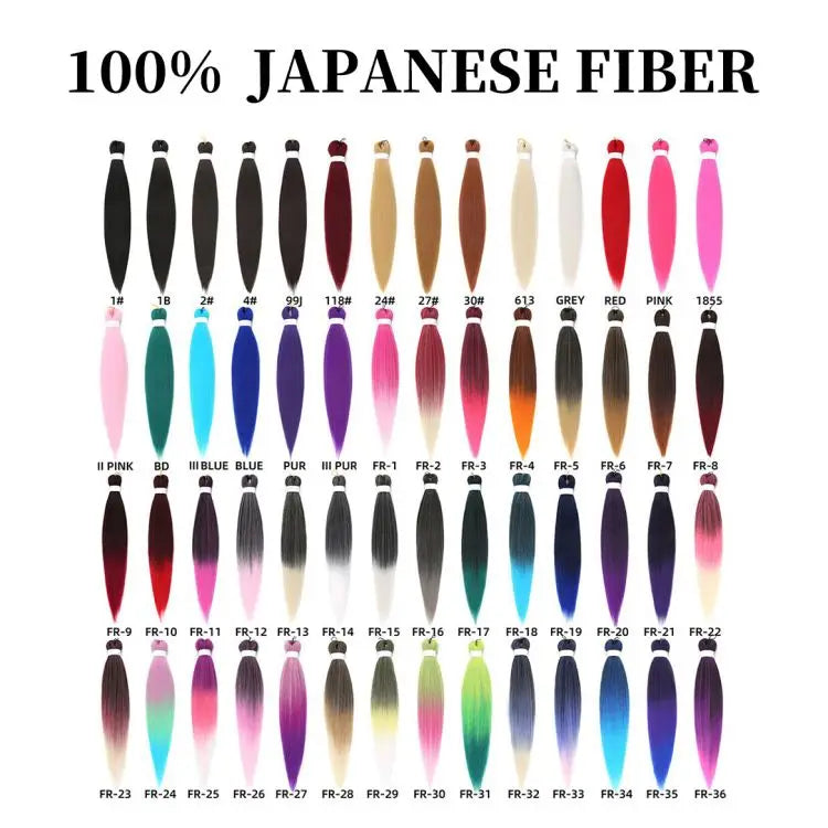 Wholesale Ombre Spetra Pre-stretched Ez Braid  Pre Prestrech Private Label  Ez Braiding Hair Pre Stretch Bulk