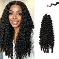 Burmese Curly Crochet Hair 18inch Knotless Curly with Spiral Curl Ends Synthetic Hair for Women