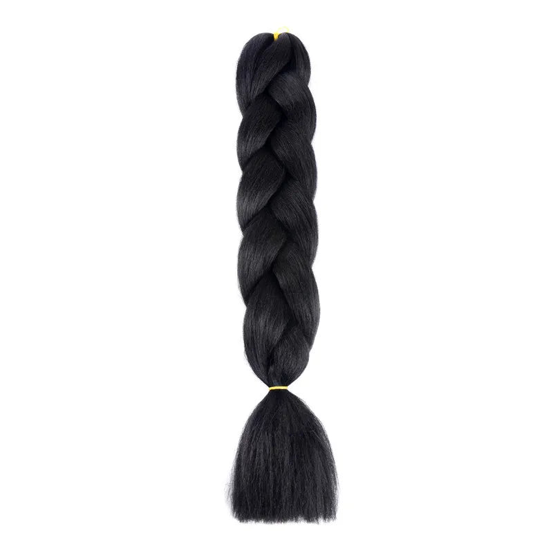 Synthetic 1Pcs 24inch 100g Braiding Hair Box Braids Colorful Twist Braiding Hair Extensions Synthetic Crochet Braiding
