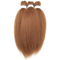 3PCS Vixen Crochet Kinky Curly Hair Synthetic Yaki Straight Marley Braiding Hair Extensions Ombre Crochet Braids Hair For Women