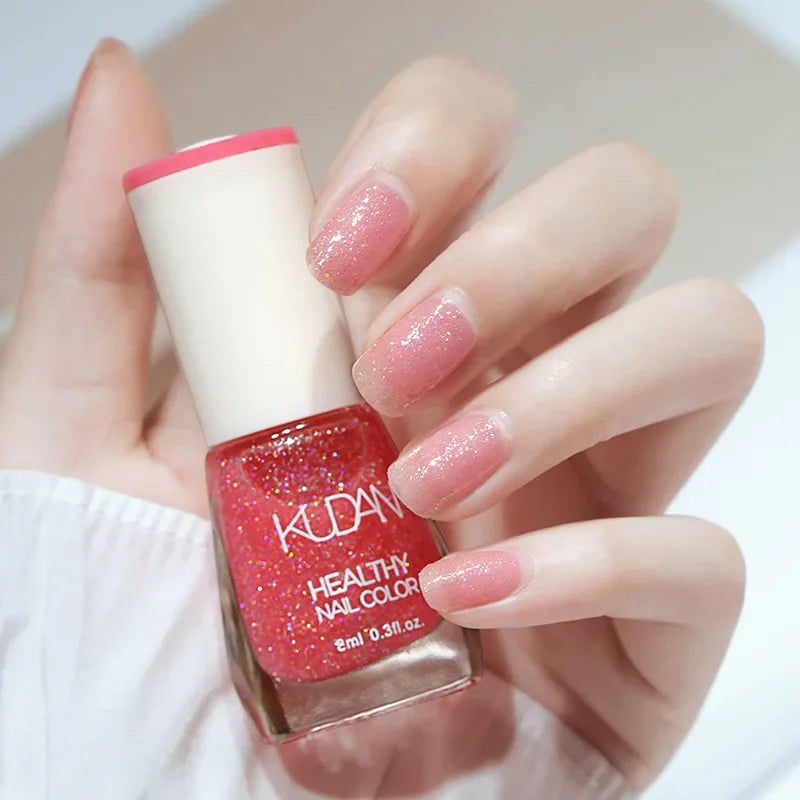 Nail Polish White Fine Glitter & More