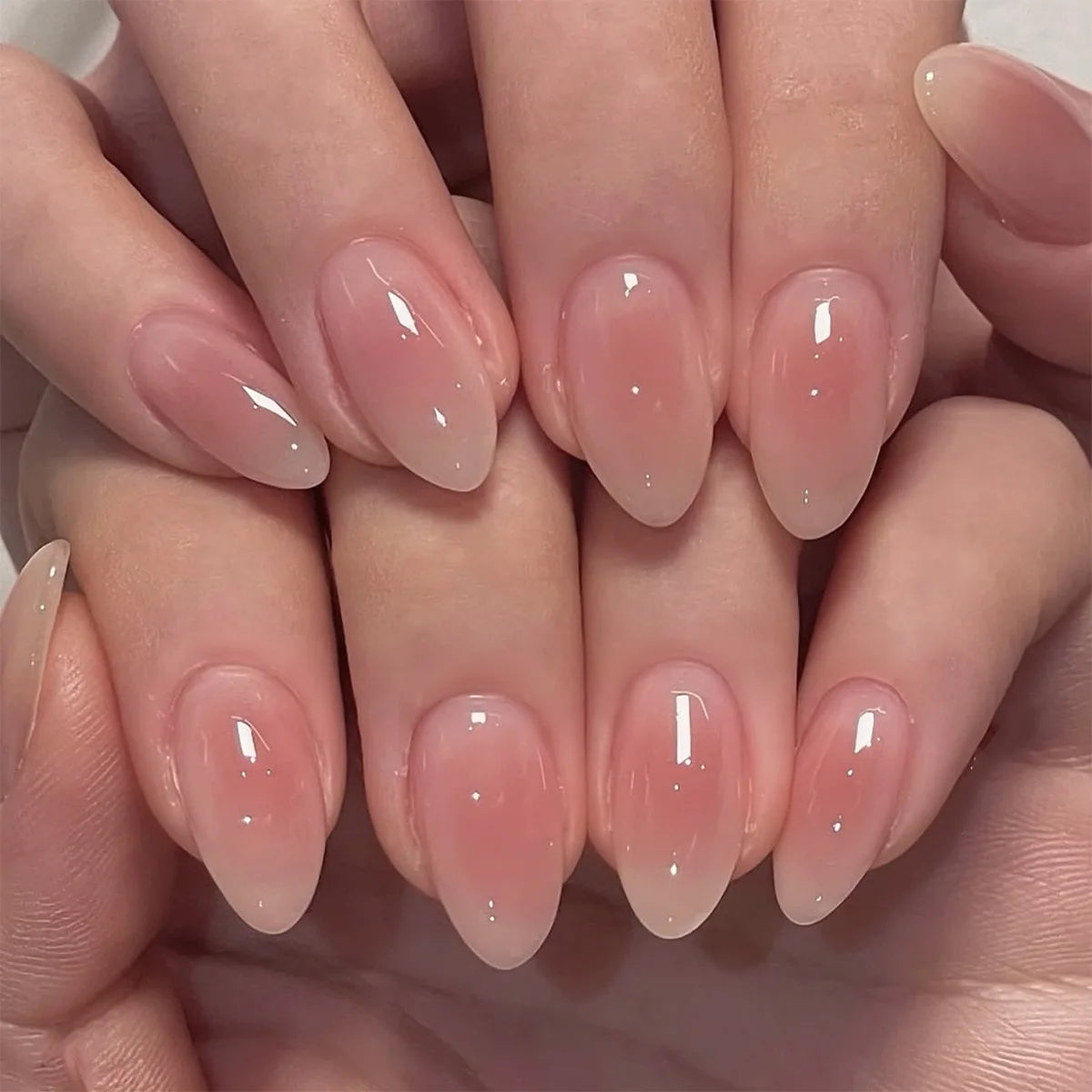 3D Acrylic False Nails Almond Medium Press on Fake Nails & More (37 Options)