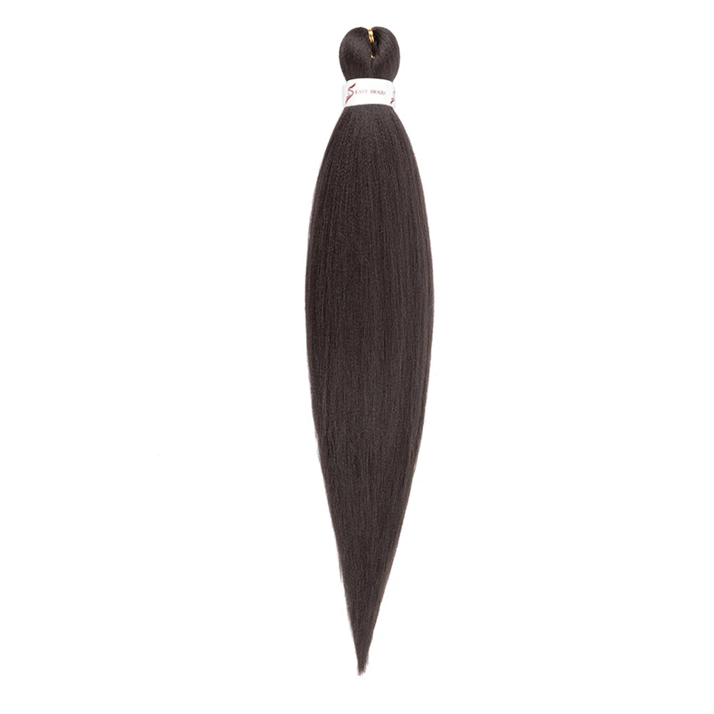 Pre-stretched Synthetic Braiding Hair Ombre Professional Easy  Hot Water Setting Soft  Crochet Braid Hair  Extensions