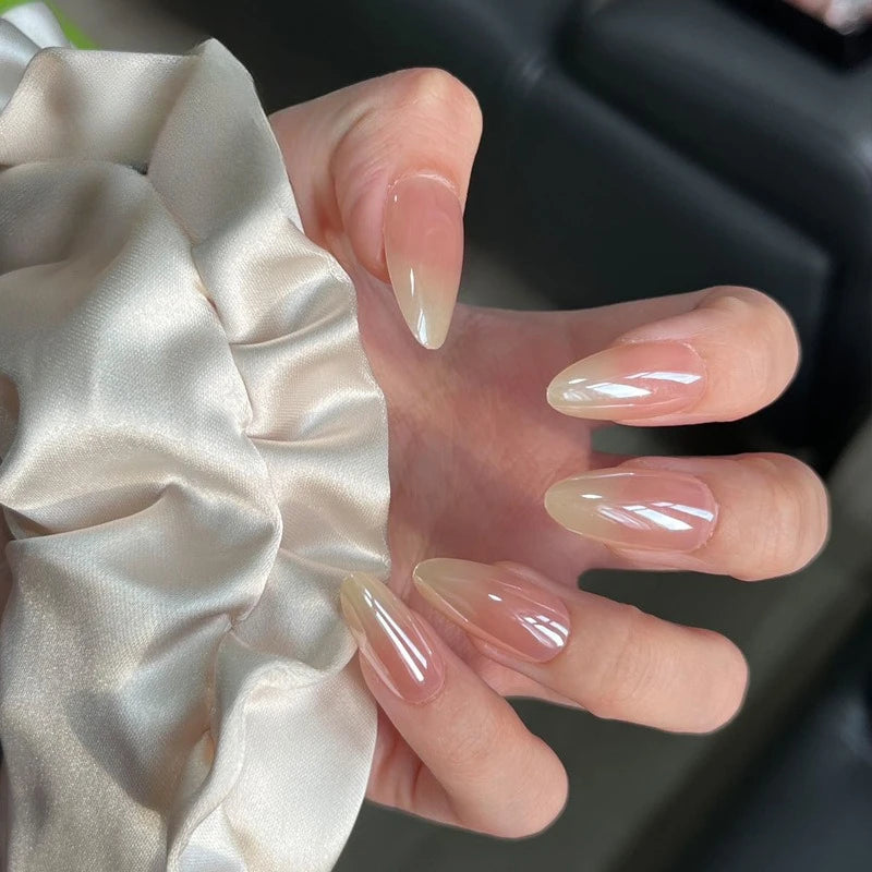 3D Acrylic False Nails Almond Medium Press on Fake Nails & More (37 Options)