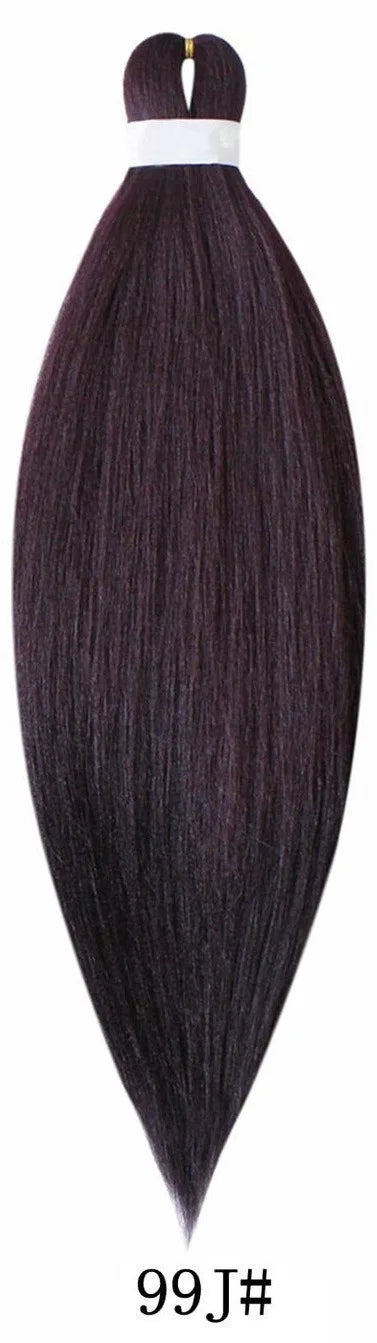 Synthetic Pre Stretched Braiding Hair Light Pink Braiding Hair Yaki Texture Hot Water Setting Professional Braids Hair 24 Inches