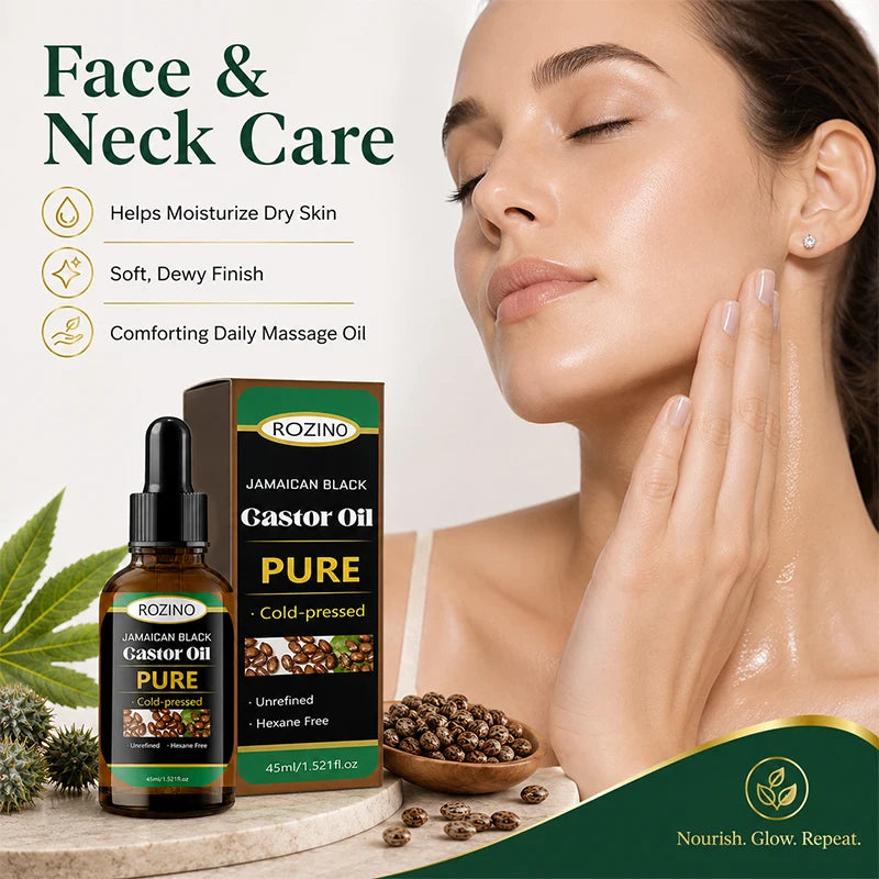 1Pcs/2Pcs/3Pcs Pure Castor Oil - Natural Plant-Based Oil, Cold-Pressed and Unrefined, Light Beige Color