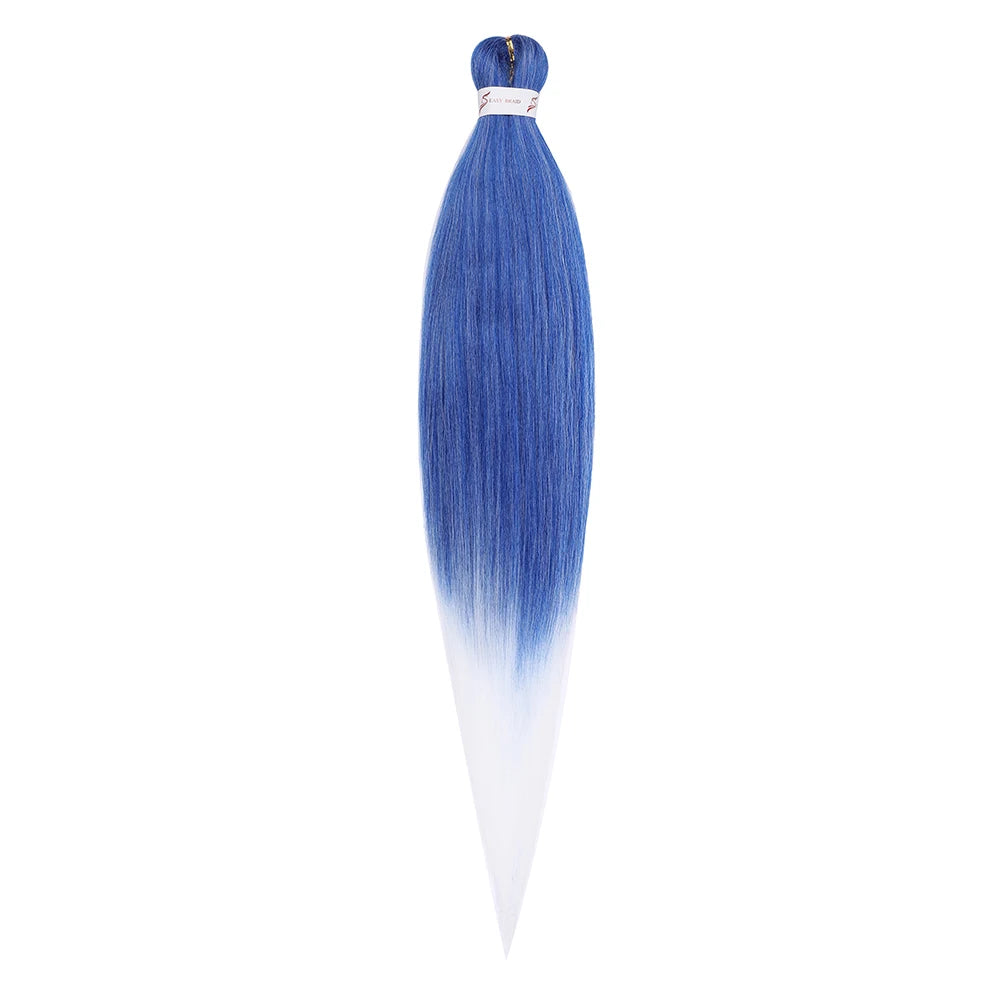 Pre-stretched Synthetic Braiding Hair Ombre Professional Easy  Hot Water Setting Soft  Crochet Braid Hair  Extensions