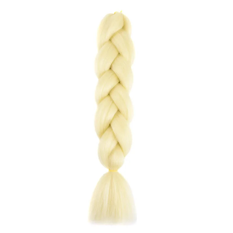 Synthetic 1Pcs 24inch 100g Braiding Hair Box Braids Colorful Twist Braiding Hair Extensions Synthetic Crochet Braiding