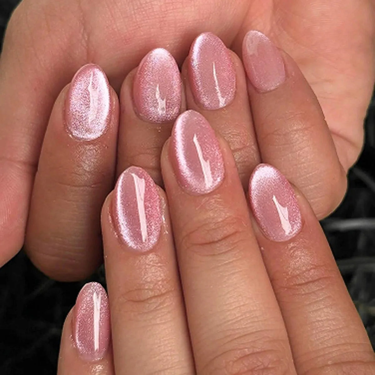 24Pcs Short Oval Head Blush Pink Press on Nails Almond Nails Wearable Acrylic Full Cover Nail Tips with Glue (38 Options)