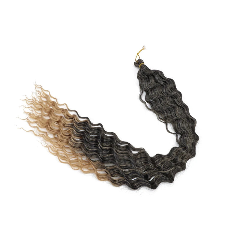 30Inch Synthetic Long Curly Braiding Hair Extension Crochet Hair for Black Women Long Deep Wave Wet and Wavy Braiding Hair