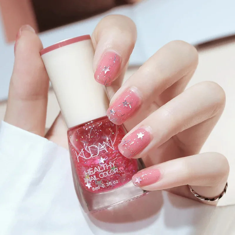Nail Polish White Fine Glitter & More
