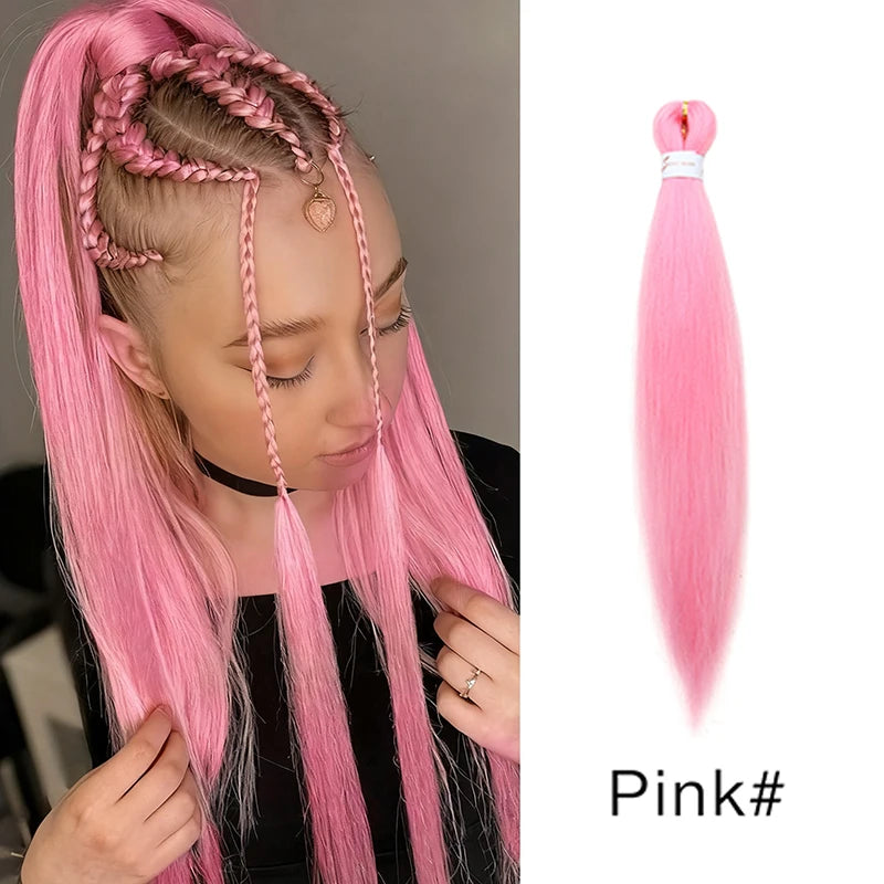 Synthetic  Braiding Hair Pre Stretched 20Inch Hair Extension Jumbo Braids Hair For Crochet Passion Twist Hair 1Pcs