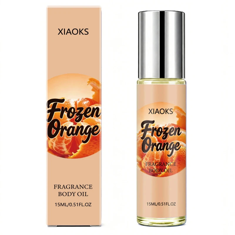 Frozen Orange Women's orange-scented roll-on perfume, elegant citrus fragrance, light & natural scent