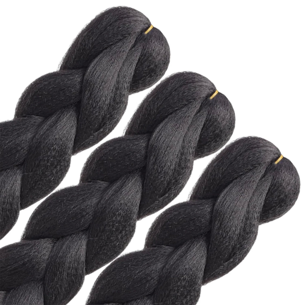 Synthetic 1Pcs 24inch 100g Braiding Hair Box Braids Colorful Twist Braiding Hair Extensions Synthetic Crochet Braiding