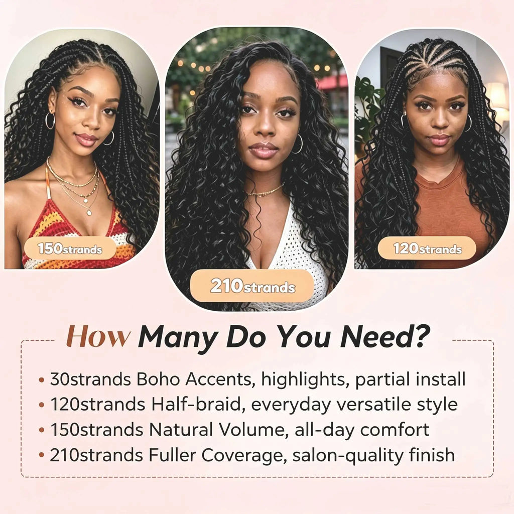 Miracle Knots Invisible Knotless Crochet Hair Extensions Synthetic Deep Wave Crochet Hair 18" Feather Crochet Hair Pre-Separated