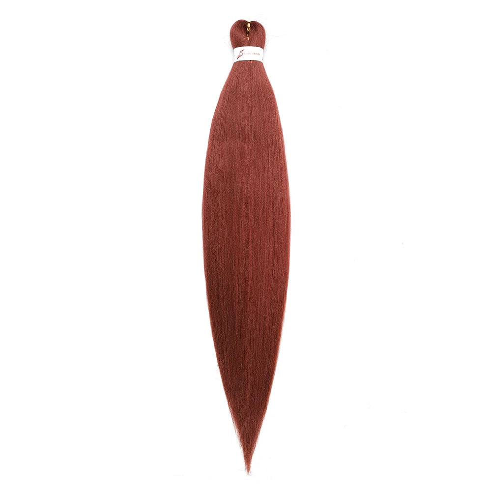Pre-stretched Synthetic Braiding Hair Ombre Professional Easy  Hot Water Setting Soft  Crochet Braid Hair  Extensions