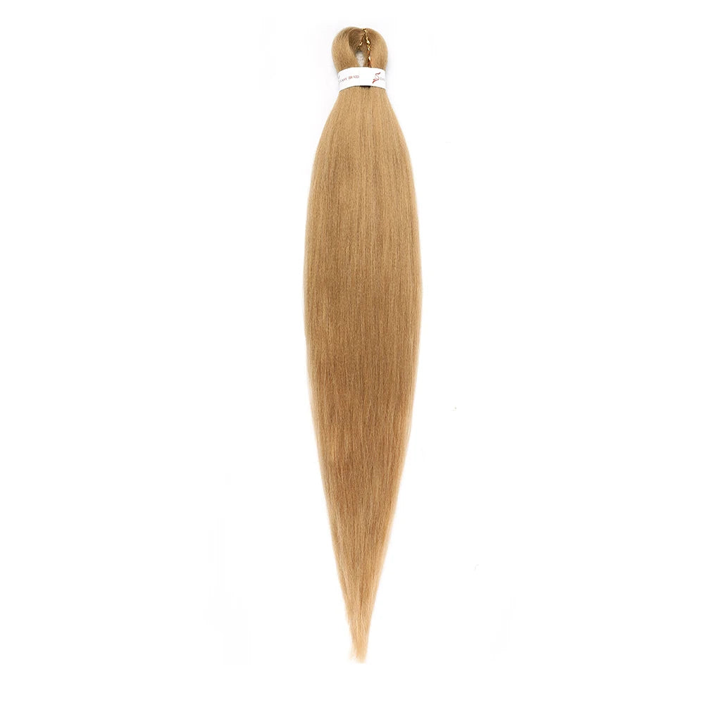 Pre-stretched Synthetic Braiding Hair Ombre Professional Easy  Hot Water Setting Soft  Crochet Braid Hair  Extensions