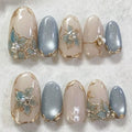 24pcs Glitter Cat Eye Fake Nails & More (25 Options)