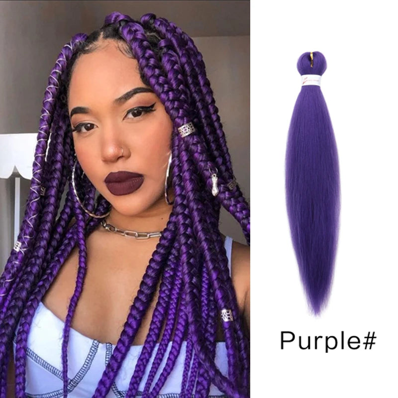 Synthetic  Braiding Hair Pre Stretched 20Inch Hair Extension Jumbo Braids Hair For Crochet Passion Twist Hair 1Pcs