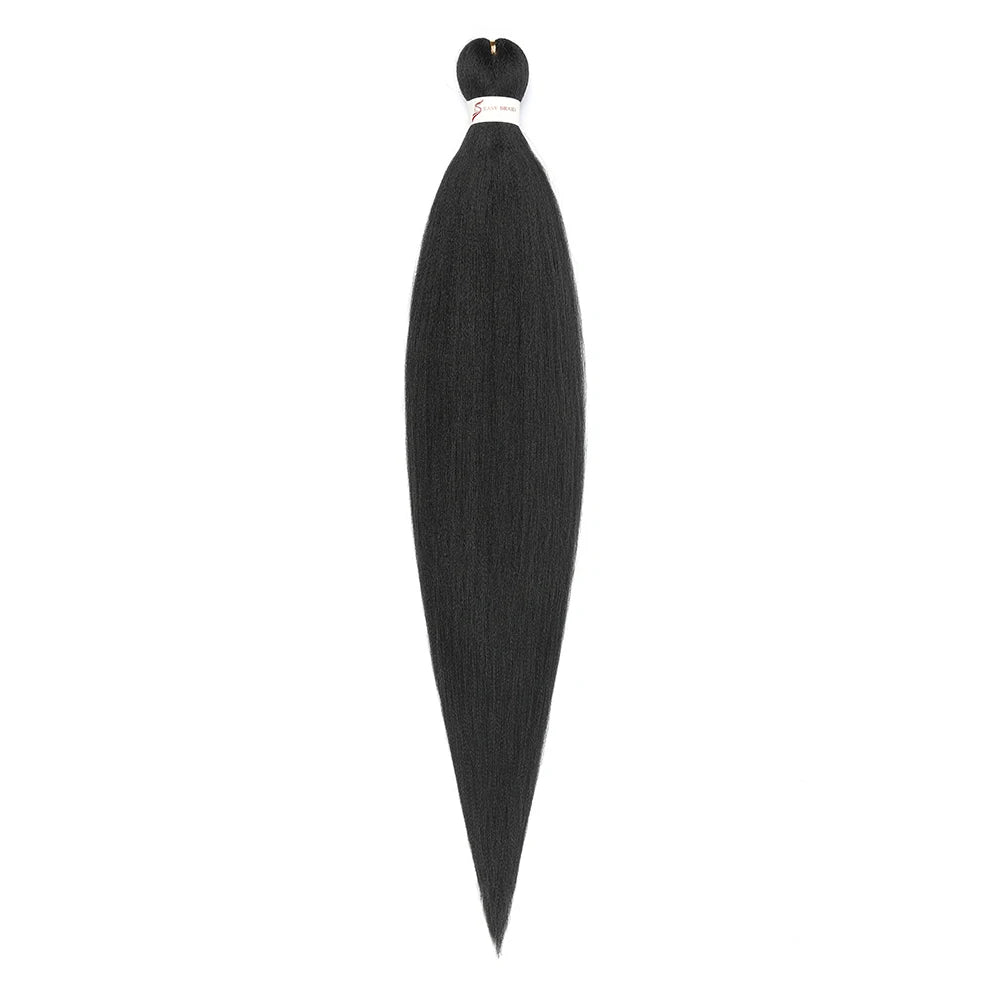 Pre-stretched Synthetic Braiding Hair Ombre Professional Easy  Hot Water Setting Soft  Crochet Braid Hair  Extensions