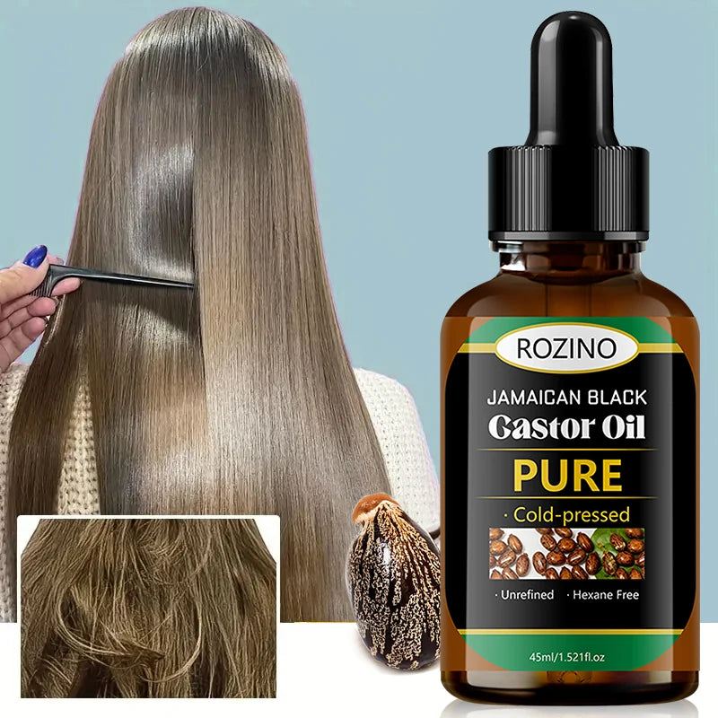 1Pcs/2Pcs/3Pcs Pure Castor Oil - Natural Plant-Based Oil, Cold-Pressed and Unrefined, Light Beige Color