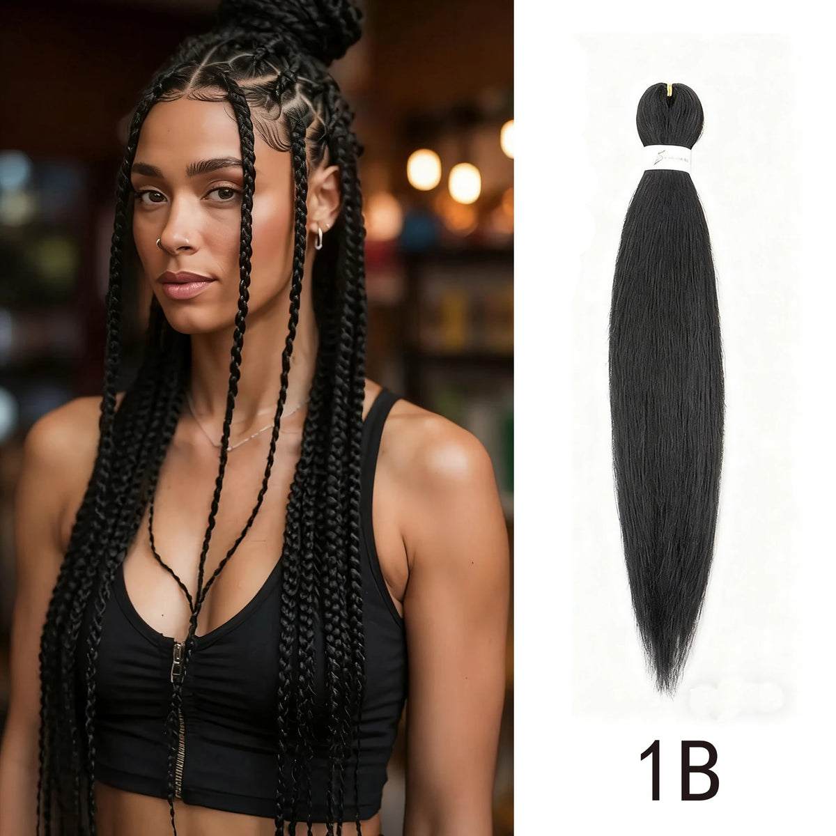 Synthetic  Braiding Hair Pre Stretched 20Inch Hair Extension Jumbo Braids Hair For Crochet Passion Twist Hair 1Pcs