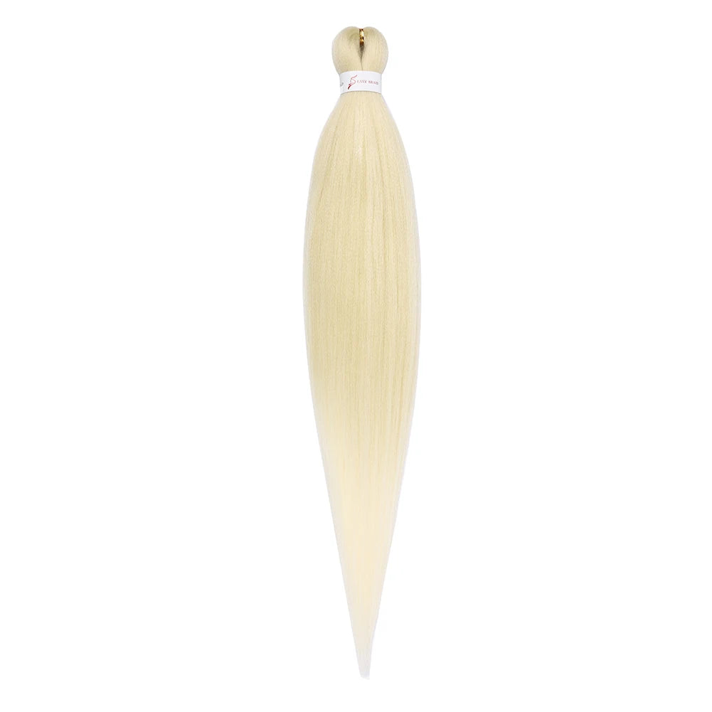 Pre-stretched Synthetic Braiding Hair Ombre Professional Easy  Hot Water Setting Soft  Crochet Braid Hair  Extensions