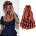 French Curls Braiding Hair 12/16/24Inch Synthetic Spiral Curls Braids Hair Extensions For Women Pre Stretched Loose Wave