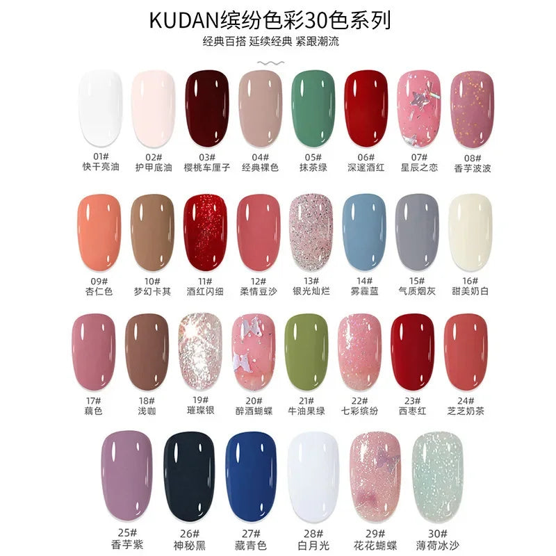 Nail Polish White Fine Glitter & More