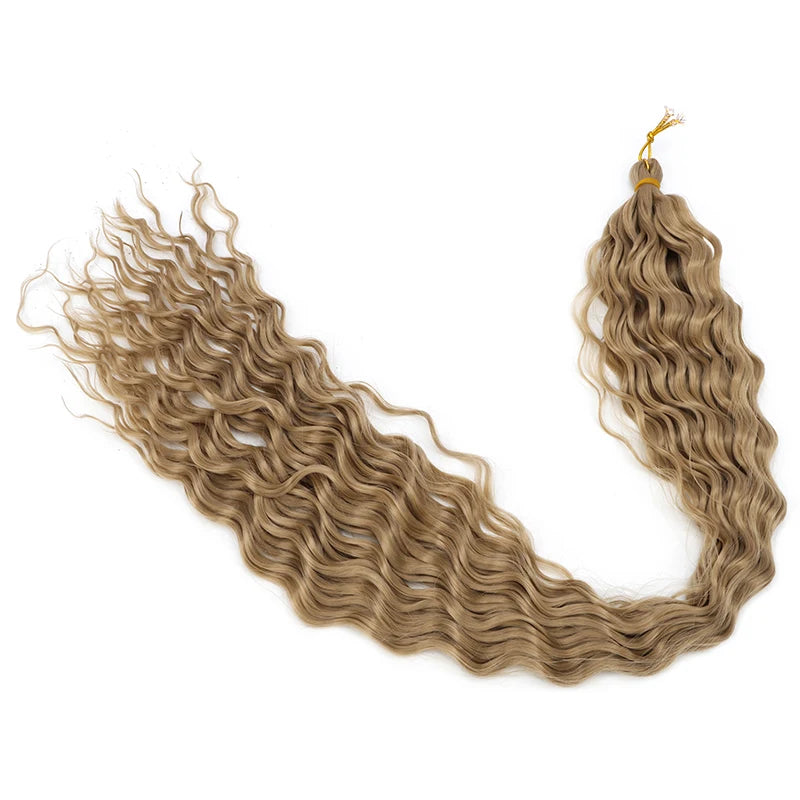 30Inch Synthetic Long Curly Braiding Hair Extension Crochet Hair for Black Women Long Deep Wave Wet and Wavy Braiding Hair