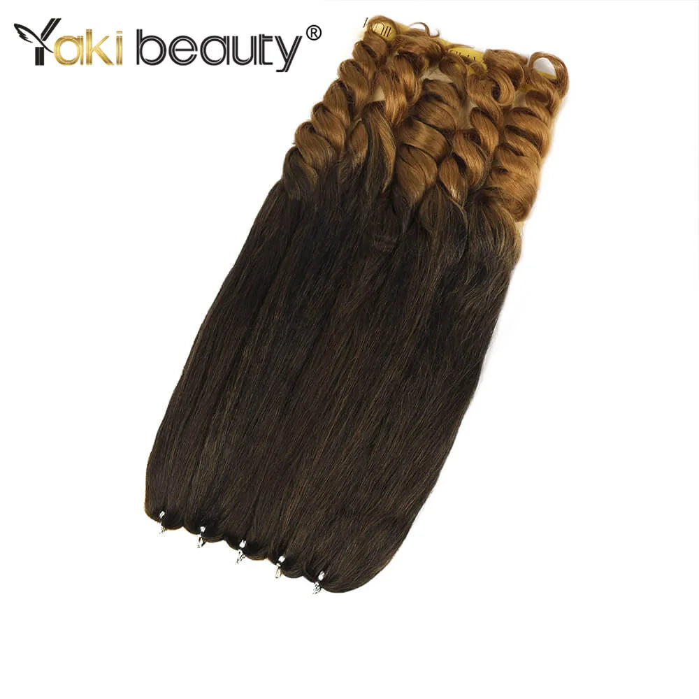 Synthetic French Boho Curly Braiding Hair Black Pre-Stretched Professional Grade for Crochet Braids Hot Water Setting 5Packs/Lot