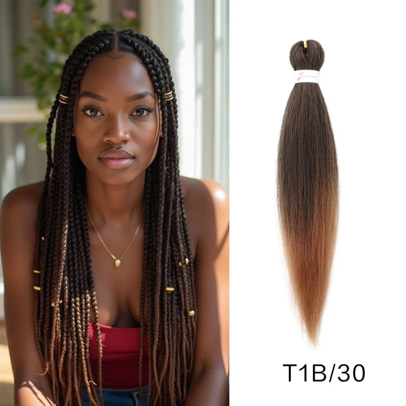 Synthetic  Braiding Hair Pre Stretched 20Inch Hair Extension Jumbo Braids Hair For Crochet Passion Twist Hair 1Pcs