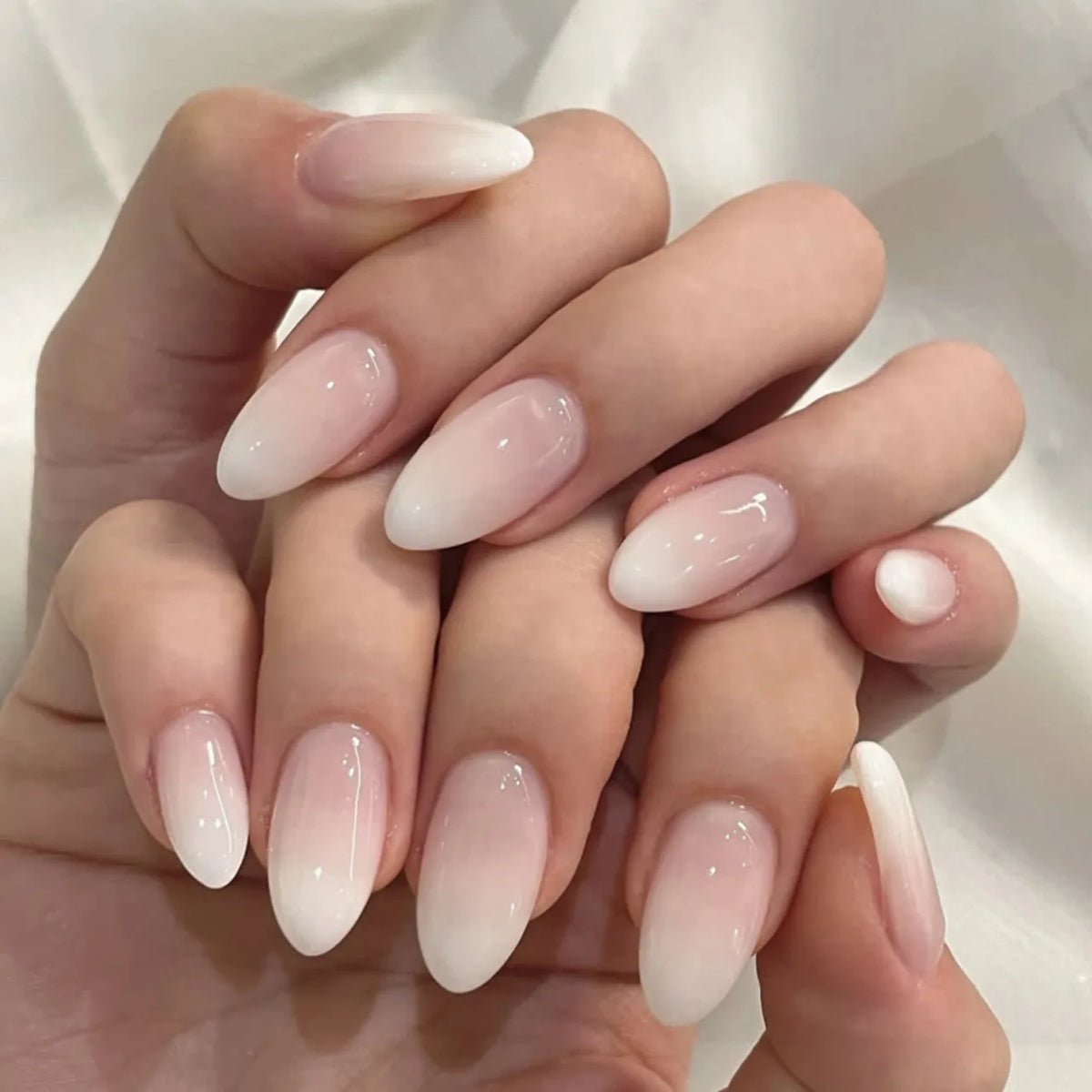 3D Acrylic False Nails Almond Medium Press on Fake Nails & More (37 Options)