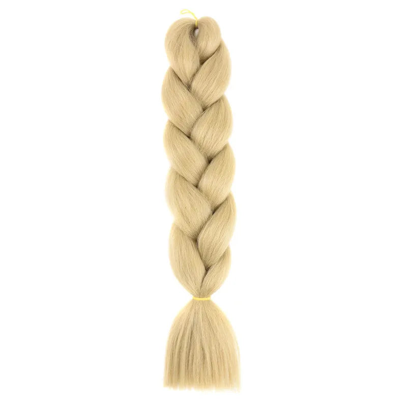 Synthetic 1Pcs 24inch 100g Braiding Hair Box Braids Colorful Twist Braiding Hair Extensions Synthetic Crochet Braiding
