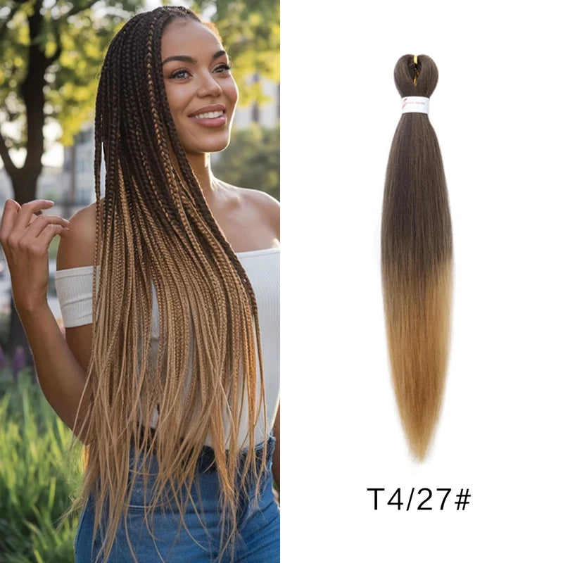 Synthetic  Braiding Hair Pre Stretched 20Inch Hair Extension Jumbo Braids Hair For Crochet Passion Twist Hair 1Pcs