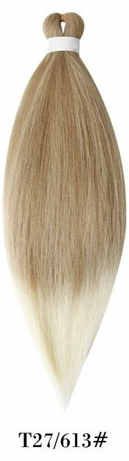 Synthetic Pre Stretched Braiding Hair Light Pink Braiding Hair Yaki Texture Hot Water Setting Professional Braids Hair 24 Inches