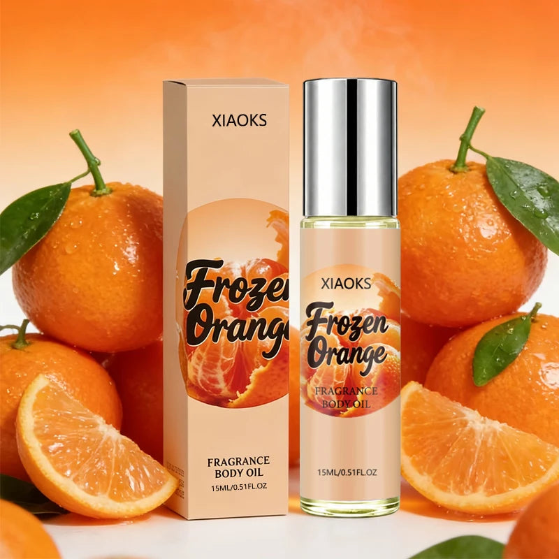 Frozen Orange Women's orange-scented roll-on perfume, elegant citrus fragrance, light & natural scent