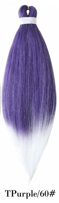 Synthetic Pre Stretched Braiding Hair Light Pink Braiding Hair Yaki Texture Hot Water Setting Professional Braids Hair 24 Inches