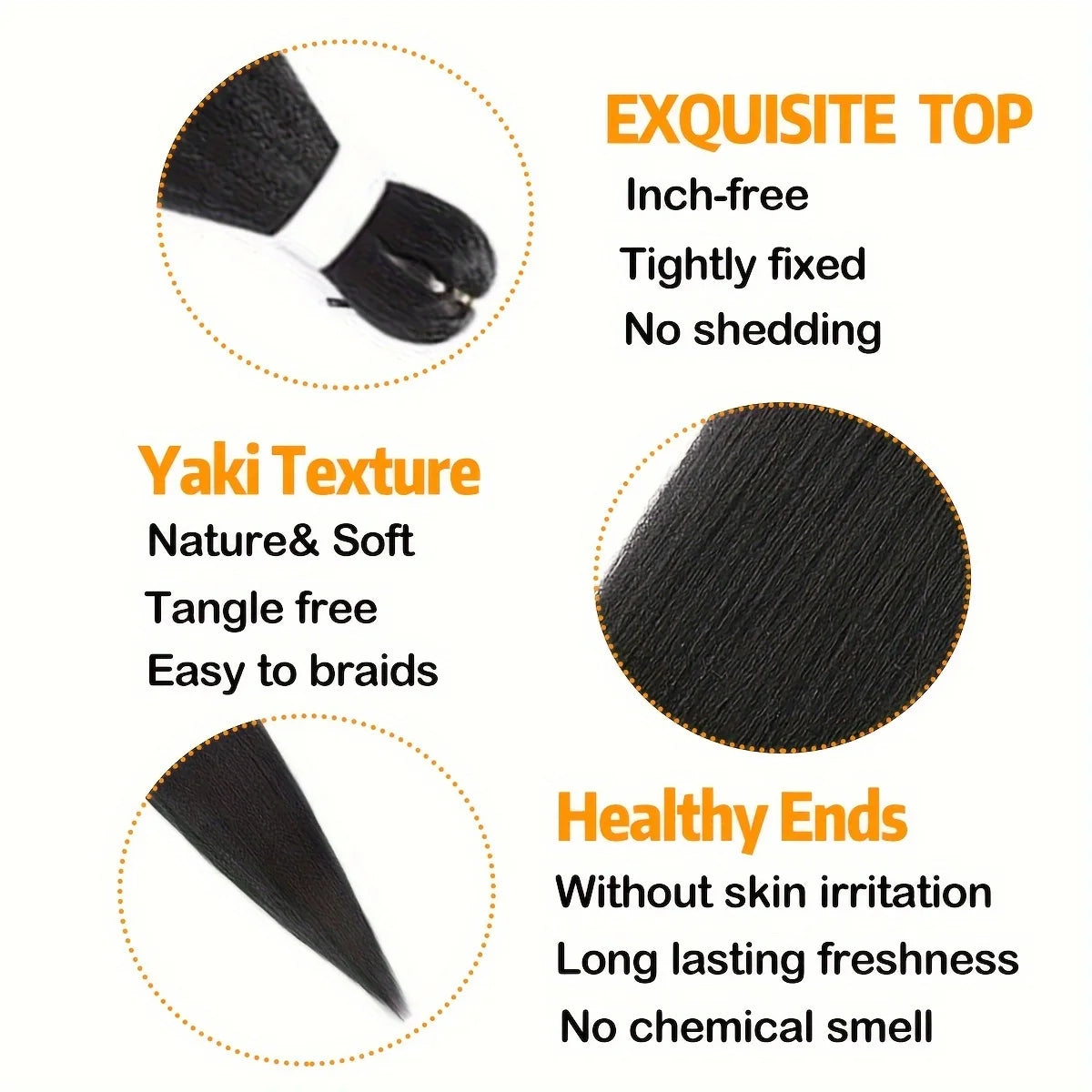 Pre Stretched Synthetic Braiding Hair 3Pcs for Professional Braiding Hair Extensions  Crochet Braid
