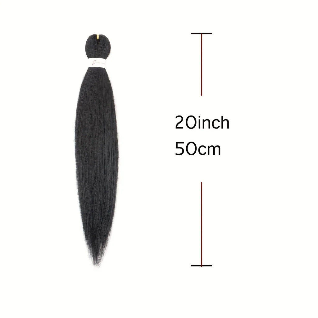 Synthetic  Braiding Hair Pre Stretched 20Inch Hair Extension Jumbo Braids Hair For Crochet Passion Twist Hair 1Pcs
