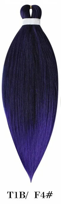 Synthetic Pre Stretched Braiding Hair Light Pink Braiding Hair Yaki Texture Hot Water Setting Professional Braids Hair 24 Inches