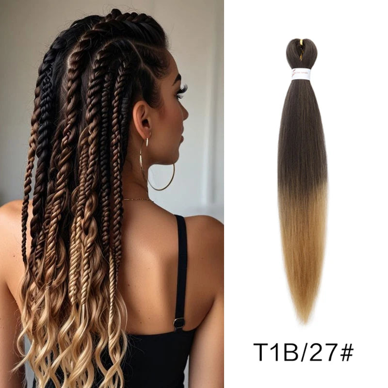 Synthetic  Braiding Hair Pre Stretched 20Inch Hair Extension Jumbo Braids Hair For Crochet Passion Twist Hair 1Pcs