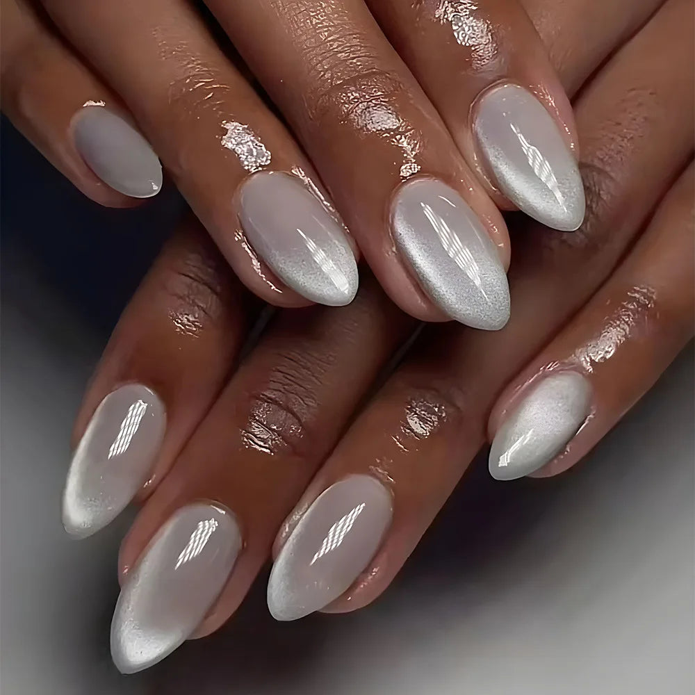 3D Acrylic False Nails Almond Medium Press on Fake Nails & More (37 Options)