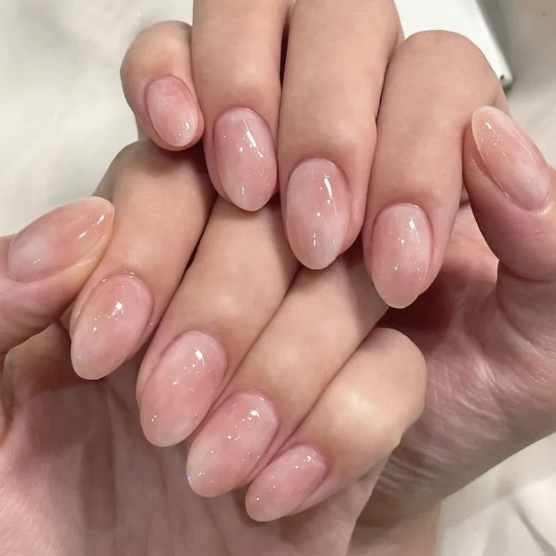3D Acrylic False Nails Almond Medium Press on Fake Nails & More (37 Options)