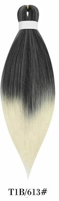 Synthetic Pre Stretched Braiding Hair Light Pink Braiding Hair Yaki Texture Hot Water Setting Professional Braids Hair 24 Inches
