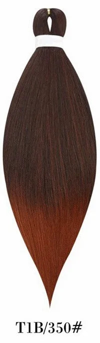 Synthetic Pre Stretched Braiding Hair Light Pink Braiding Hair Yaki Texture Hot Water Setting Professional Braids Hair 24 Inches